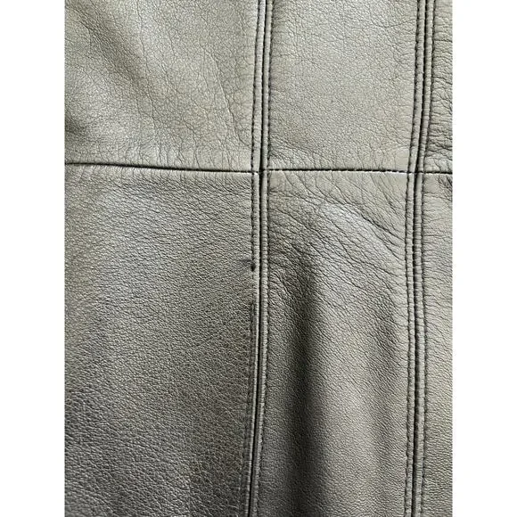 Vintage Wilsons Leather Maxima Black Zip Up Leather Moto Biker Jacket Womens M - Picture 9 of 10